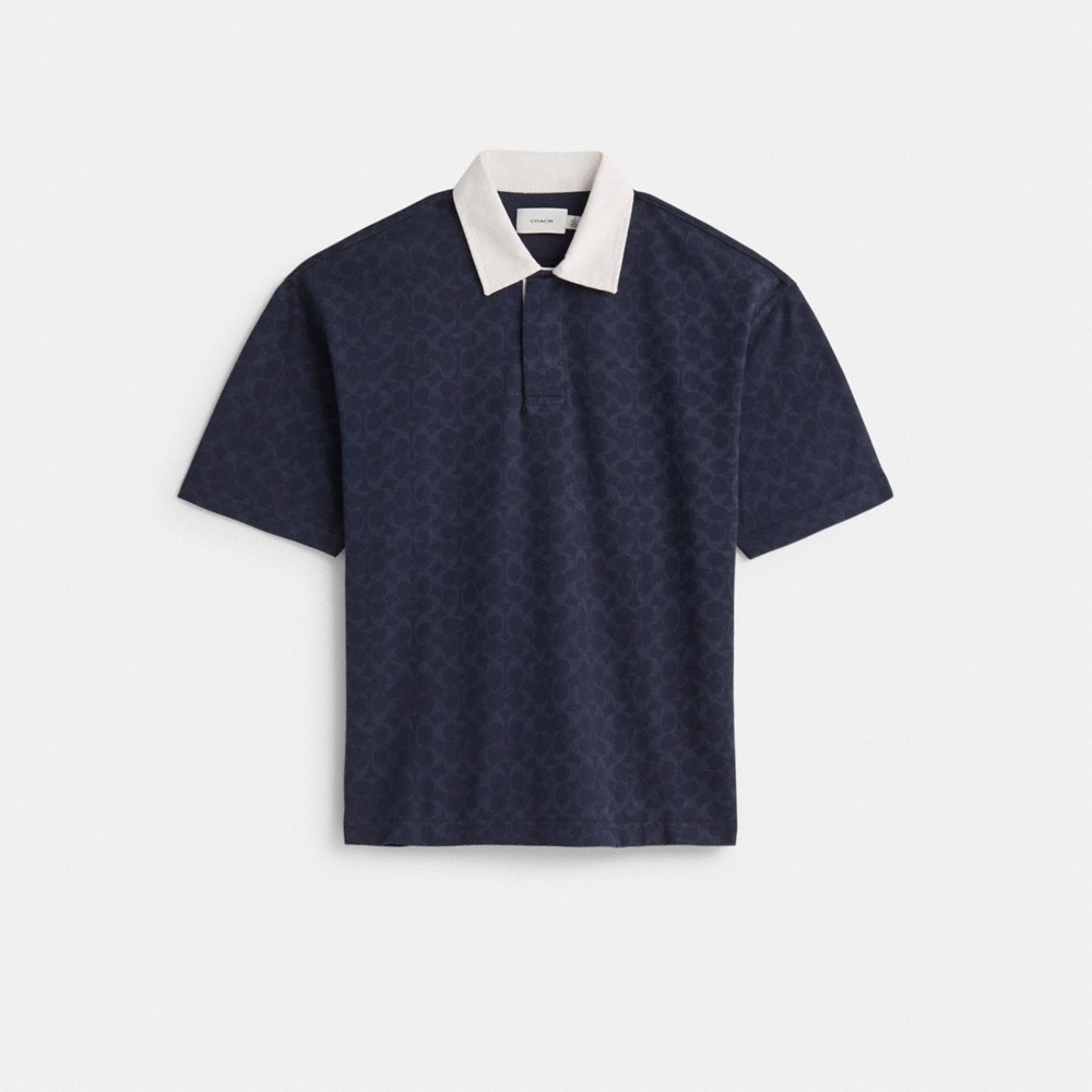 Coach Outlet Restored Signature Relaxed Rugby Polo - Preorder