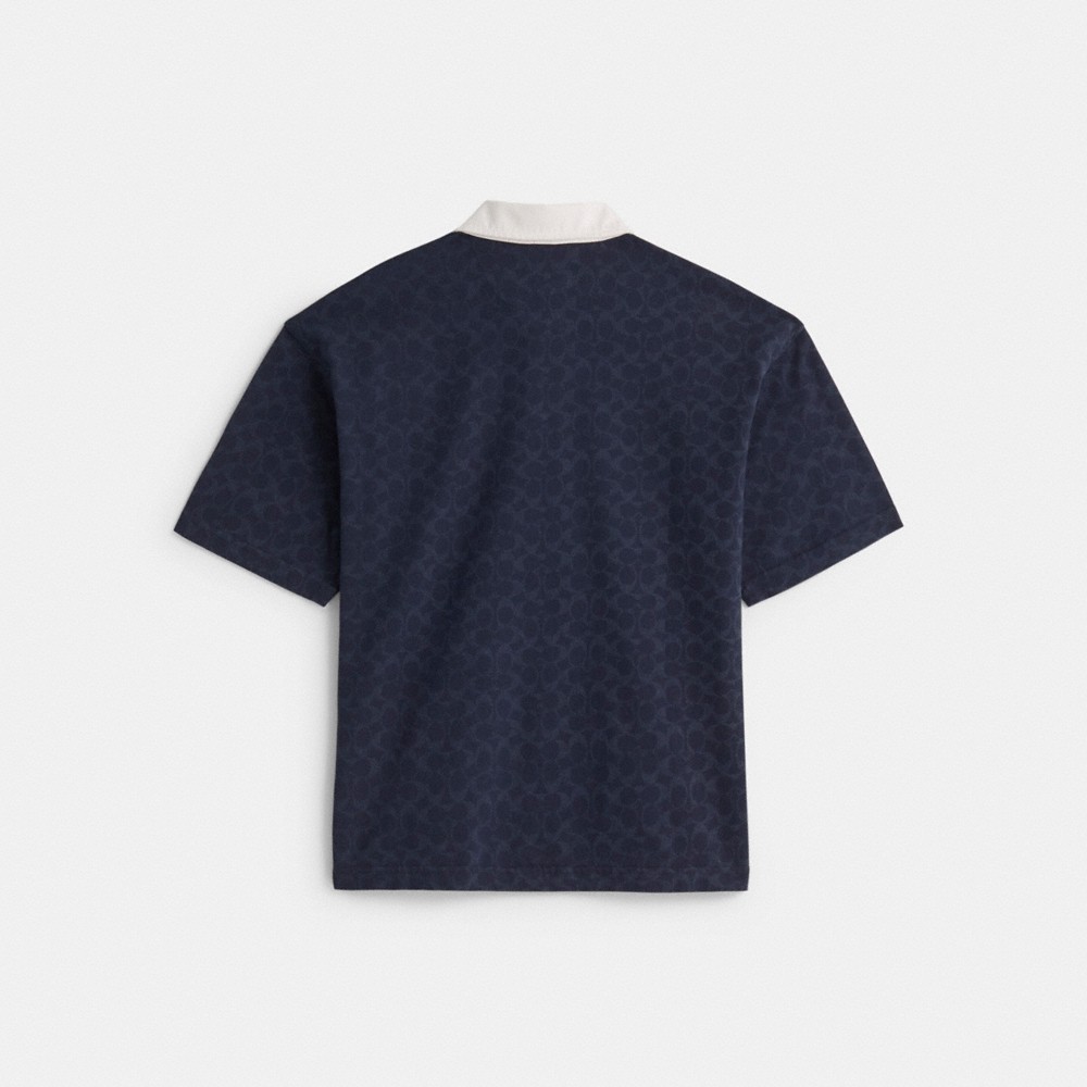 Coach Outlet Restored Signature Relaxed Rugby Polo - Preorder - Image 2
