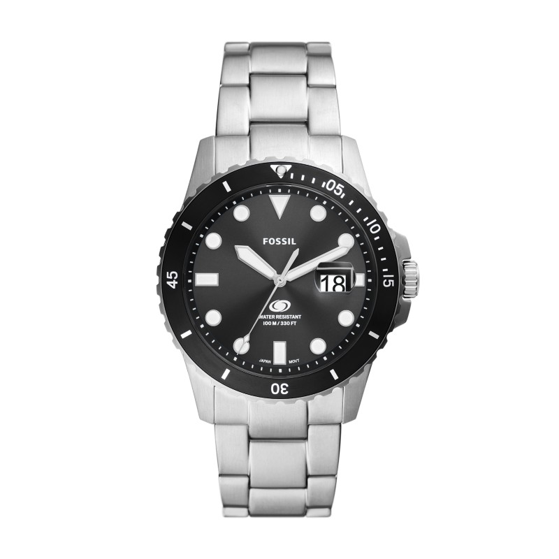 Fossil Blue Dive FS6032 stainless steel watch black dial Malaysia weather