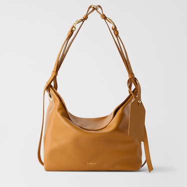 Furla Ginevra Shoulder Bag M Panna calf leather Fall Winter 2026