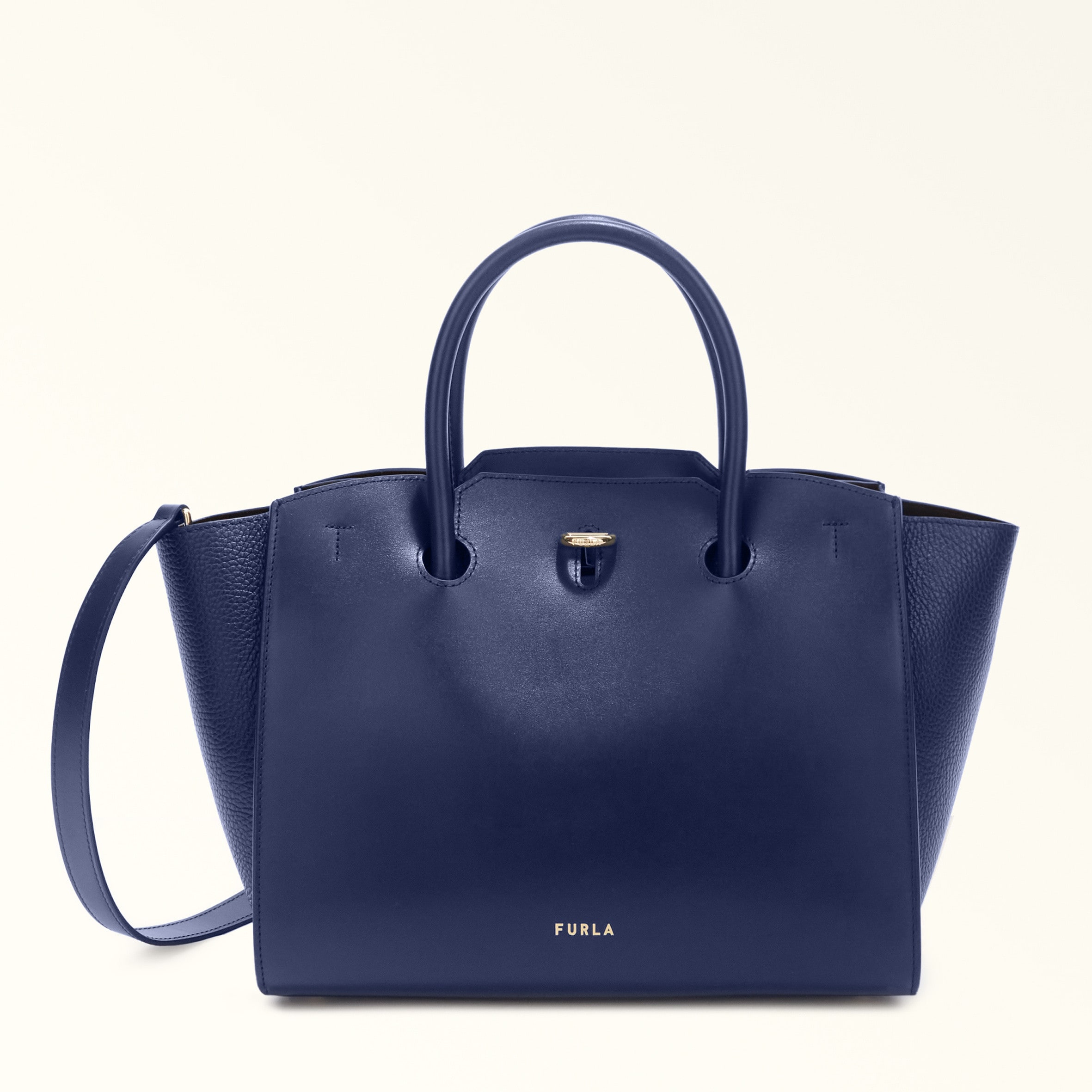 Furla Lynette Shoulder Bag L Toni Cobalto Fashion Week exclusive suede bag 2026