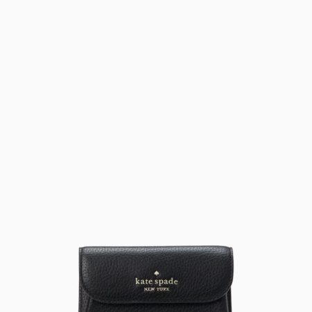 Kate Spade Outlet Dumpling Small Flap Card Holder - Preorder — Black