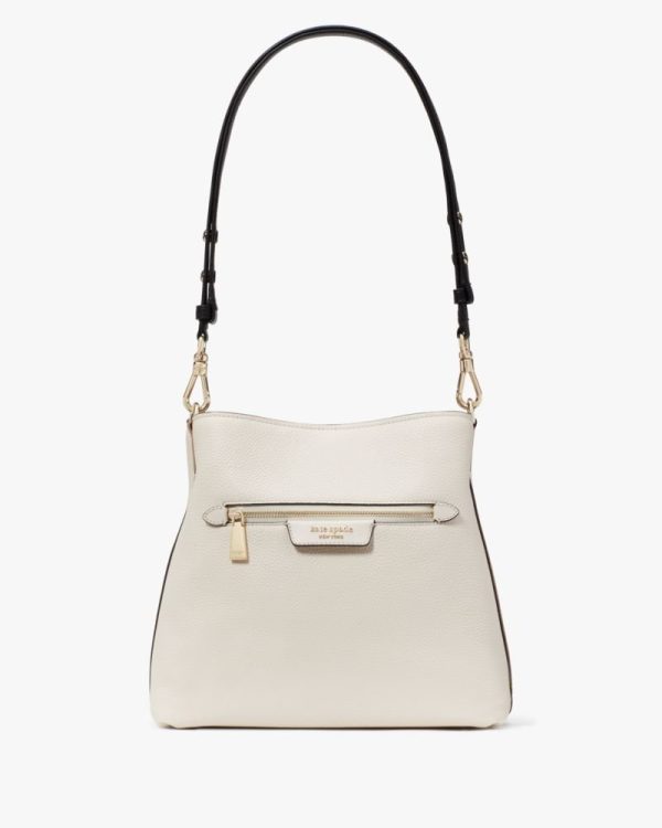 Kate Spade Outlet Hudson Colorblocked Pebbled Leather Shoulder Bag - Preorder