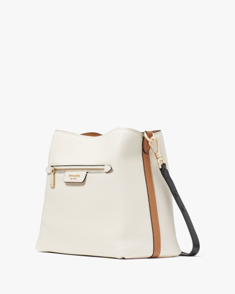 Kate Spade Outlet Hudson Colorblocked Pebbled Leather Shoulder Bag - Preorder
