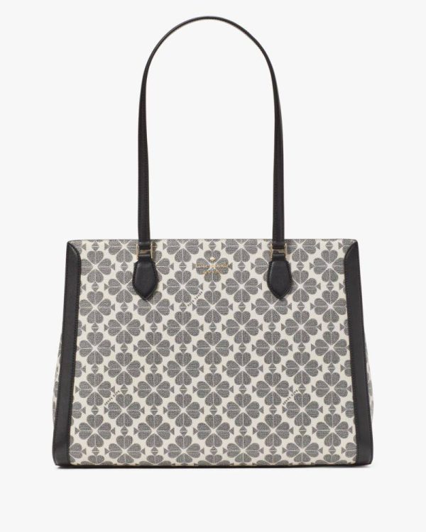 Kate Spade Outlet Signature Spade Flower East West Large Laptop Tote - Preorder