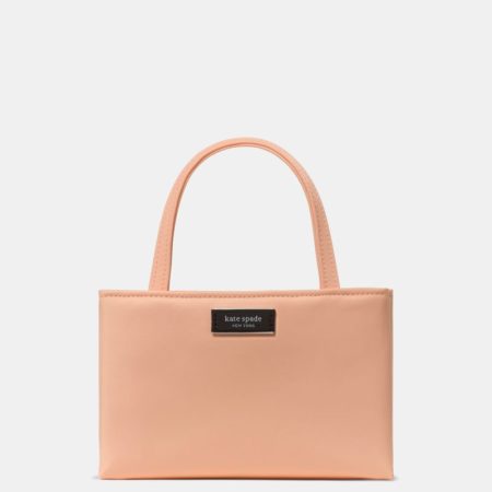 Kate Spade Outlet Sam Icon Ksnyl Mini Tote Bag - Preorder — Light Cantaloupe