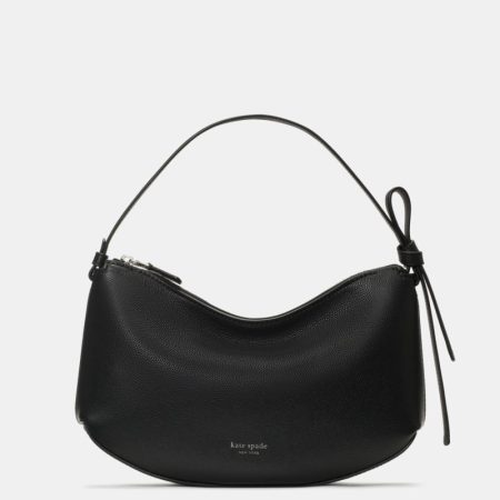 Kate Spade Outlet Loop Leather Shoulder Bag - Preorder — Black