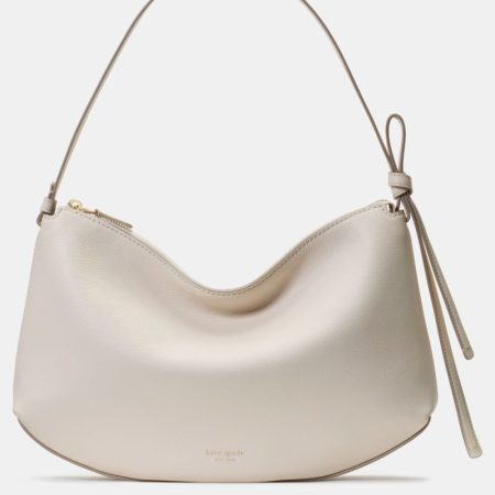 Kate Spade Outlet Loop Large Leather Shoulder Bag - Preorder — Cashew Milk