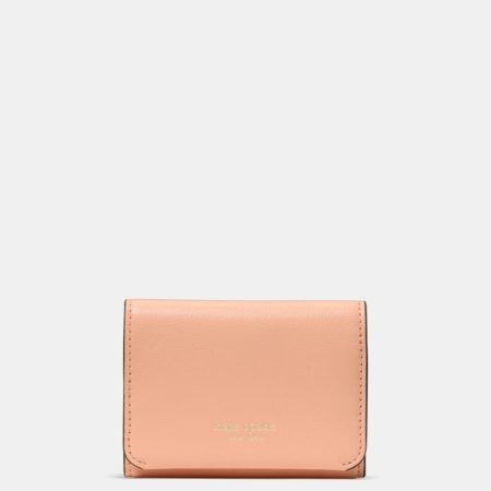 Kate Spade Outlet Halo Card Case Trifold Wallet - Preorder — Light Cantaloupe