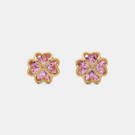 Kate Spade Outlet Something Sparkly Spade Studs - Preorder — Light Pink
