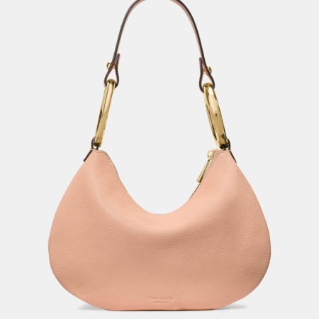 Kate Spade Outlet The Leather Bangle Bag - Preorder — Light Cantaloupe