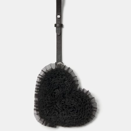 Kate Spade Outlet Charmed Tulle Heart Bag Charm - Preorder — Black