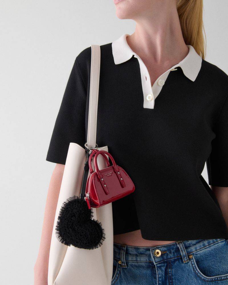 Kate Spade Outlet Charmed Tulle Heart Bag Charm - Preorder