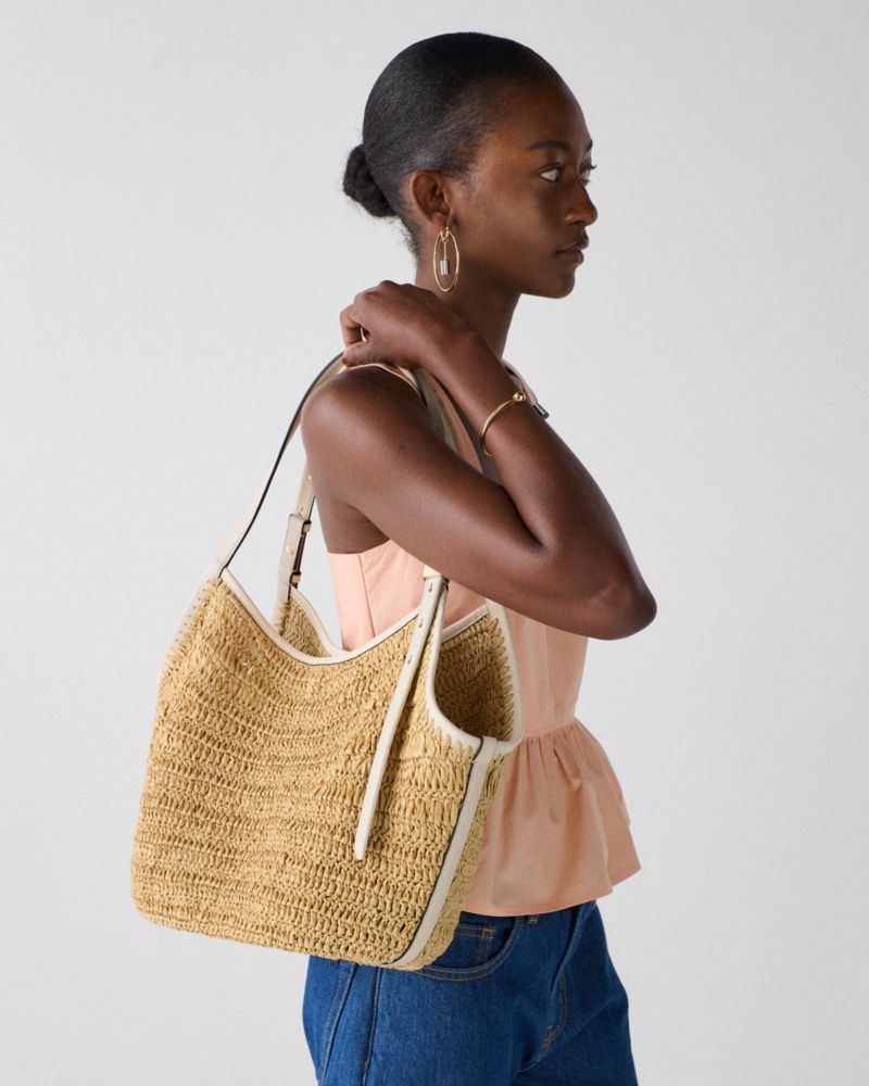 Kate Spade Outlet Deco Straw Tulip Tote Bag - Preorder - Image 2