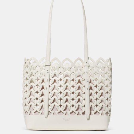 Kate Spade Outlet Do It All Woven Leather Tote Bag - Preorder — Cream