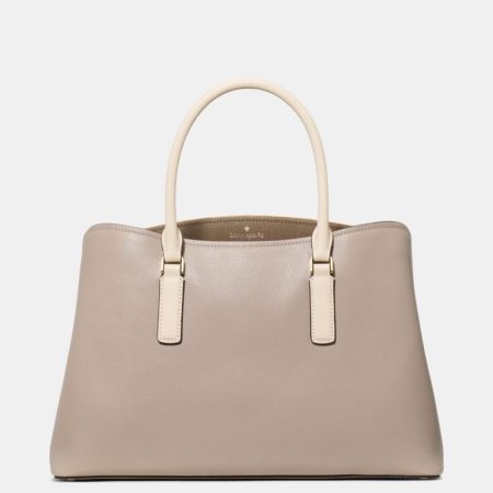 Kate Spade Outlet Thompson Street Satchel Bag - Preorder — Warm Taupe Multi