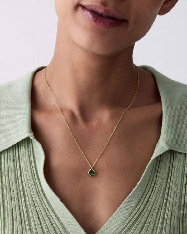 Kate Spade Outlet Everyday Spade Enamel Mini Pendant - Preorder