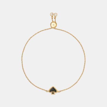 Kate Spade Outlet Everyday Spade Enamel Slider Bracelet - Preorder — Black