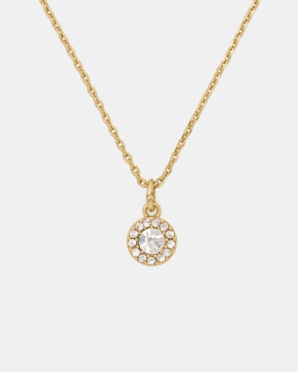 Kate Spade Outlet You're A Gem Pave Halo Pendant - Preorder