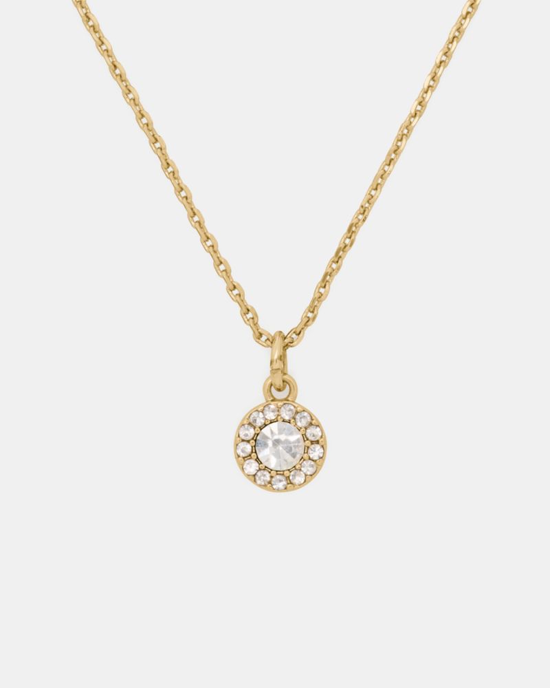 Kate Spade Outlet You're A Gem Pave Halo Pendant - Preorder