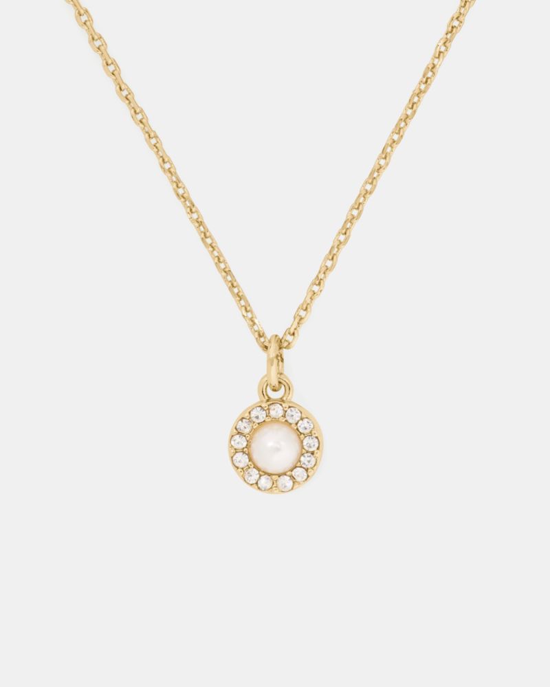 Kate Spade Outlet You're A Gem Pave Halo Pendant - Preorder