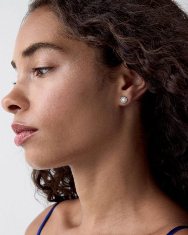 Kate Spade Outlet You're A Gem Pave Halo Studs - Preorder