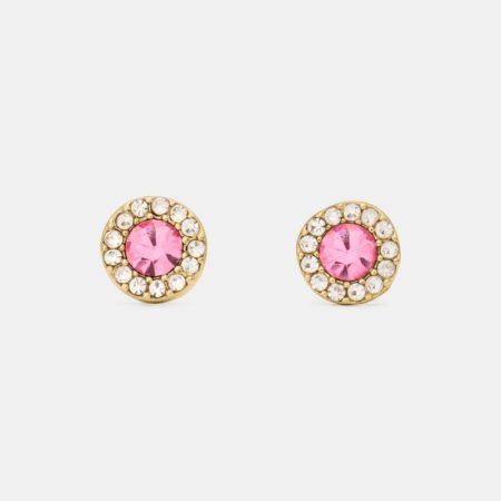 Kate Spade Outlet You're A Gem Pave Halo Studs - Preorder — Light Pink