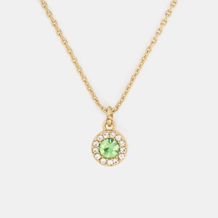 Kate Spade Outlet You're A Gem Pave Halo Pendant - Preorder — Green