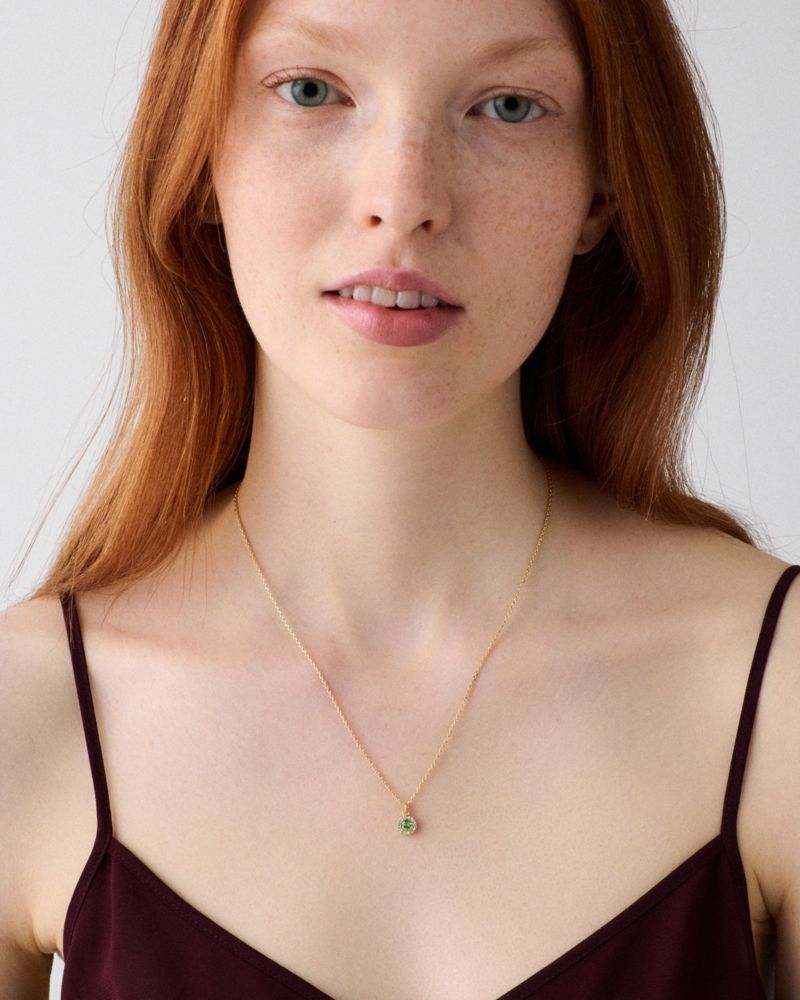 Kate Spade Outlet You're A Gem Pave Halo Pendant - Preorder