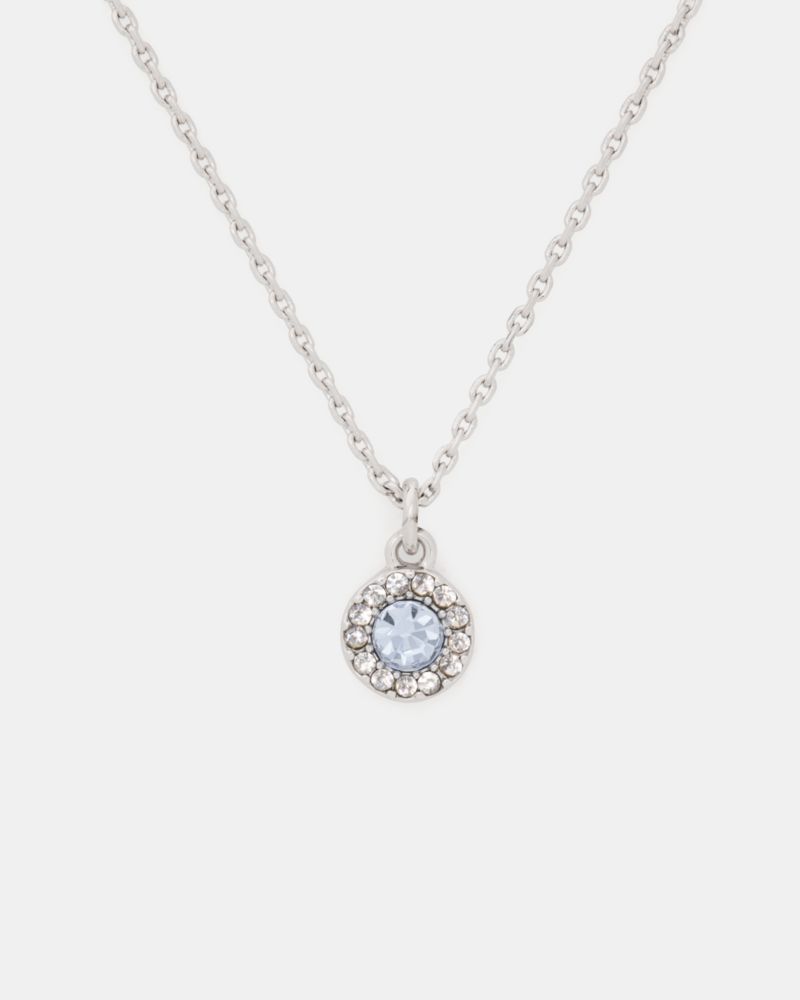 Kate Spade Outlet You're A Gem Pave Halo Pendant - Preorder