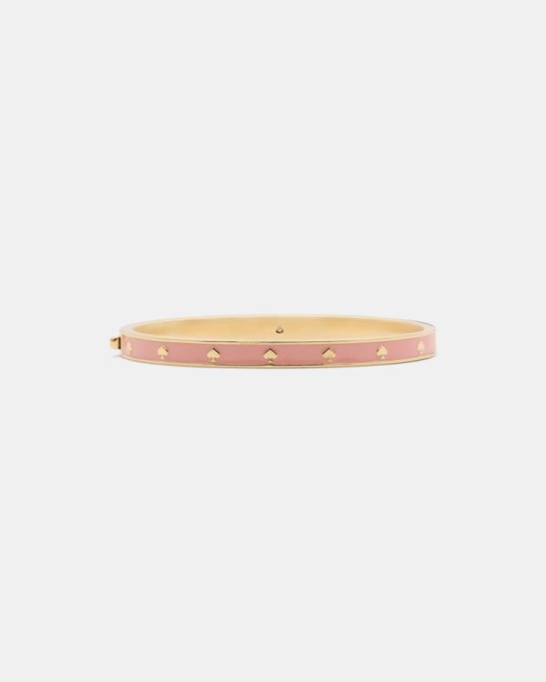 Kate Spade Outlet Spot The Spade Enamel Hinged Bangle - Preorder