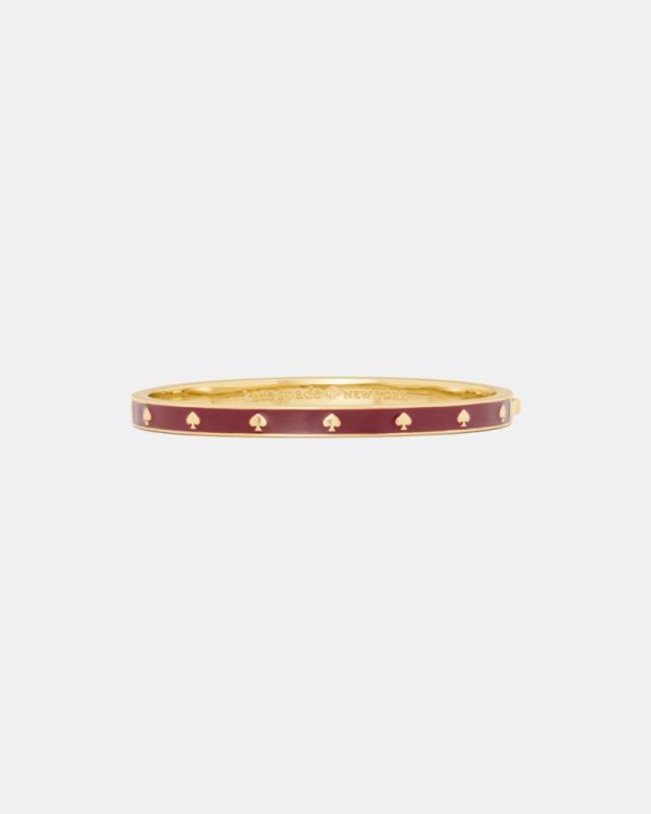 Kate Spade Outlet Spot The Spade Enamel Hinged Bangle - Preorder