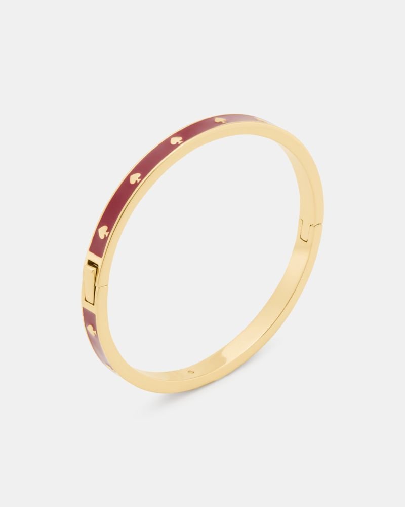 Kate Spade Outlet Spot The Spade Enamel Hinged Bangle - Preorder