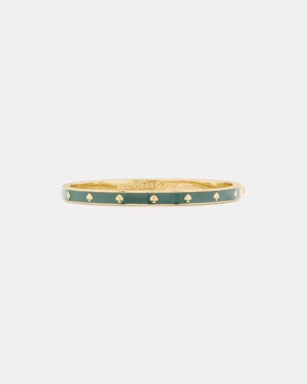 Kate Spade Outlet Spot The Spade Enamel Hinged Bangle - Preorder