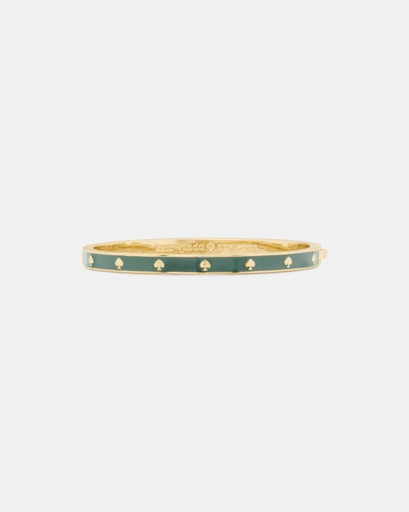 Kate Spade Outlet Spot The Spade Enamel Hinged Bangle - Preorder