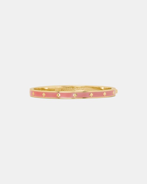 Kate Spade Outlet Spot The Spade Enamel Hinged Bangle - Preorder
