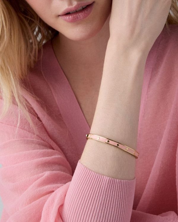 Kate Spade Outlet Spot The Spade Enamel Hinged Bangle - Preorder