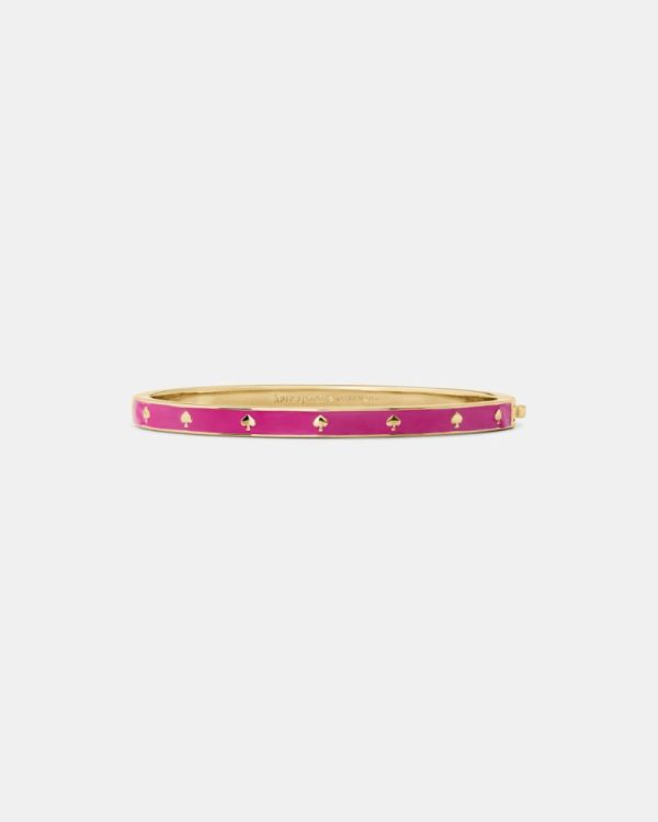 Kate Spade Outlet Spot The Spade Enamel Hinged Bangle - Preorder