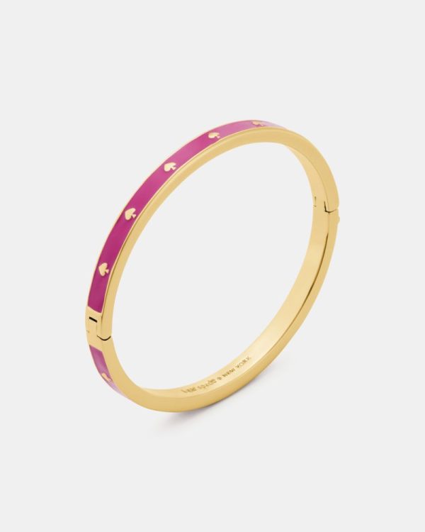 Kate Spade Outlet Spot The Spade Enamel Hinged Bangle - Preorder