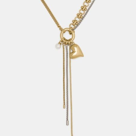 Kate Spade Outlet Chain Reaction Necklace - Preorder — Cream/Mixed Metal
