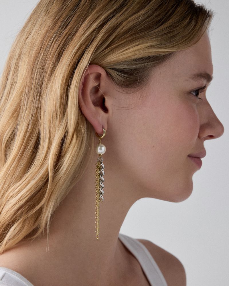 Kate Spade Outlet Chain Reaction Asymmetrical Chain Earrings - Preorder - Image 2