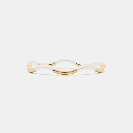 Kate Spade Outlet Wave Thin Bangle - Preorder — White
