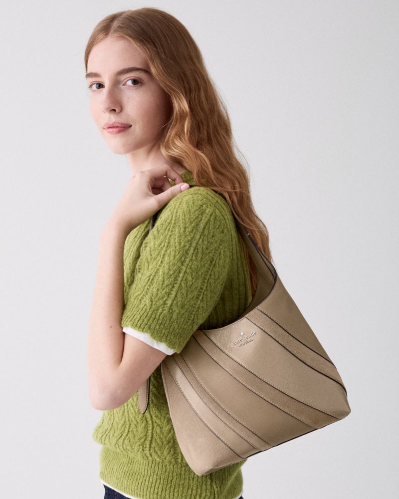 Kate Spade Outlet 454 Suede Mix Small Shoulder Bag - Preorder - Image 7