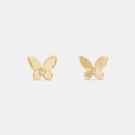 Kate Spade Outlet You're A Gem Butterfly Studs - Preorder — Gold