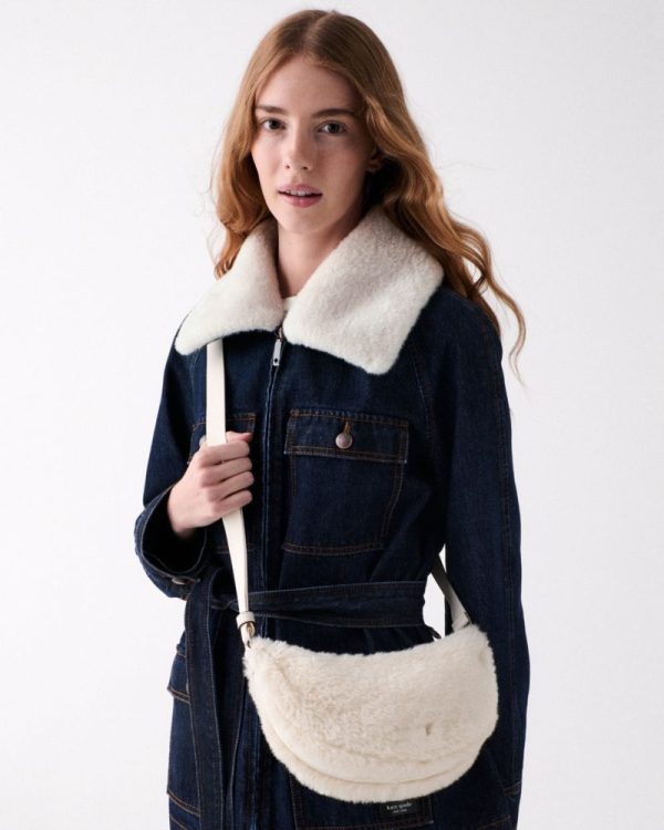 Kate Spade Outlet Carter Faux Shearling Crossbody - Preorder