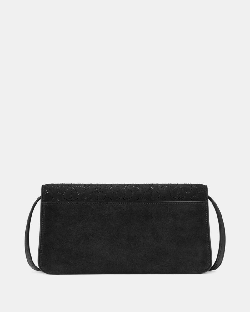 Kate Spade Outlet Ivy Spade Flower Crystal Suede Crossbody Bag - Preorder