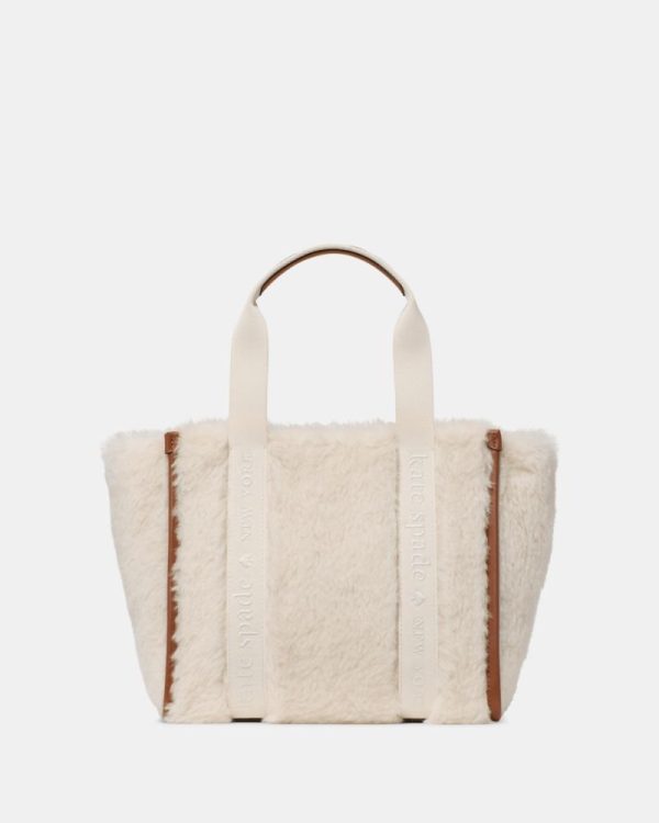 Kate Spade Outlet Kip Faux Shearling Small Tote Bag - Preorder