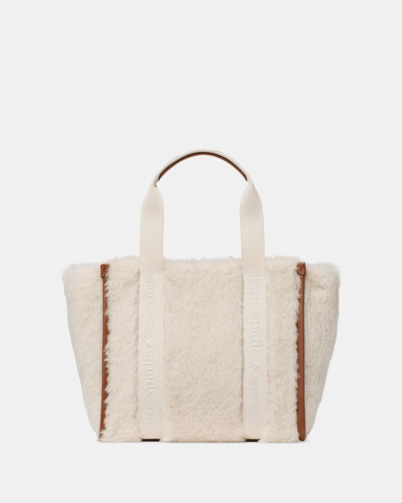 Kate Spade Outlet Kip Faux Shearling Small Tote Bag - Preorder