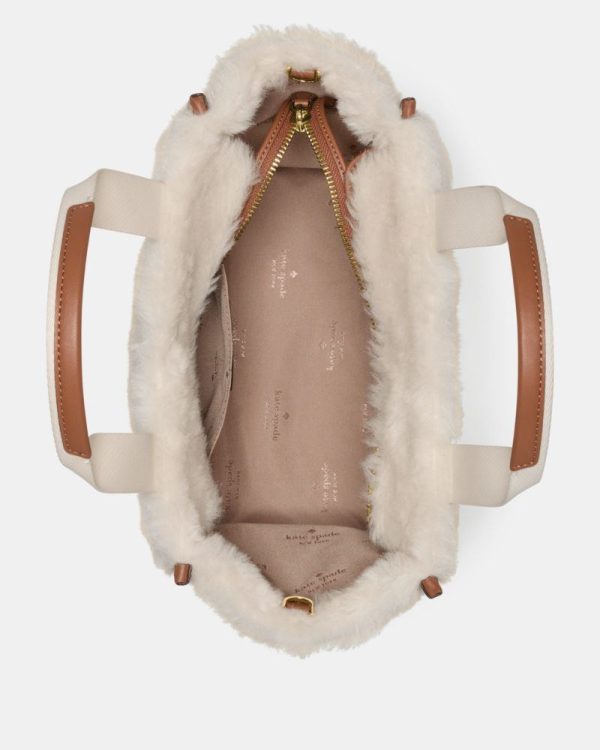 Kate Spade Outlet Kip Faux Shearling Small Tote Bag - Preorder