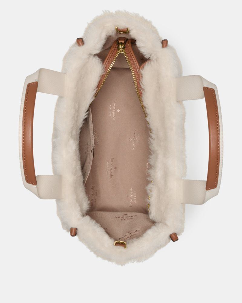 Kate Spade Outlet Kip Faux Shearling Small Tote Bag - Preorder